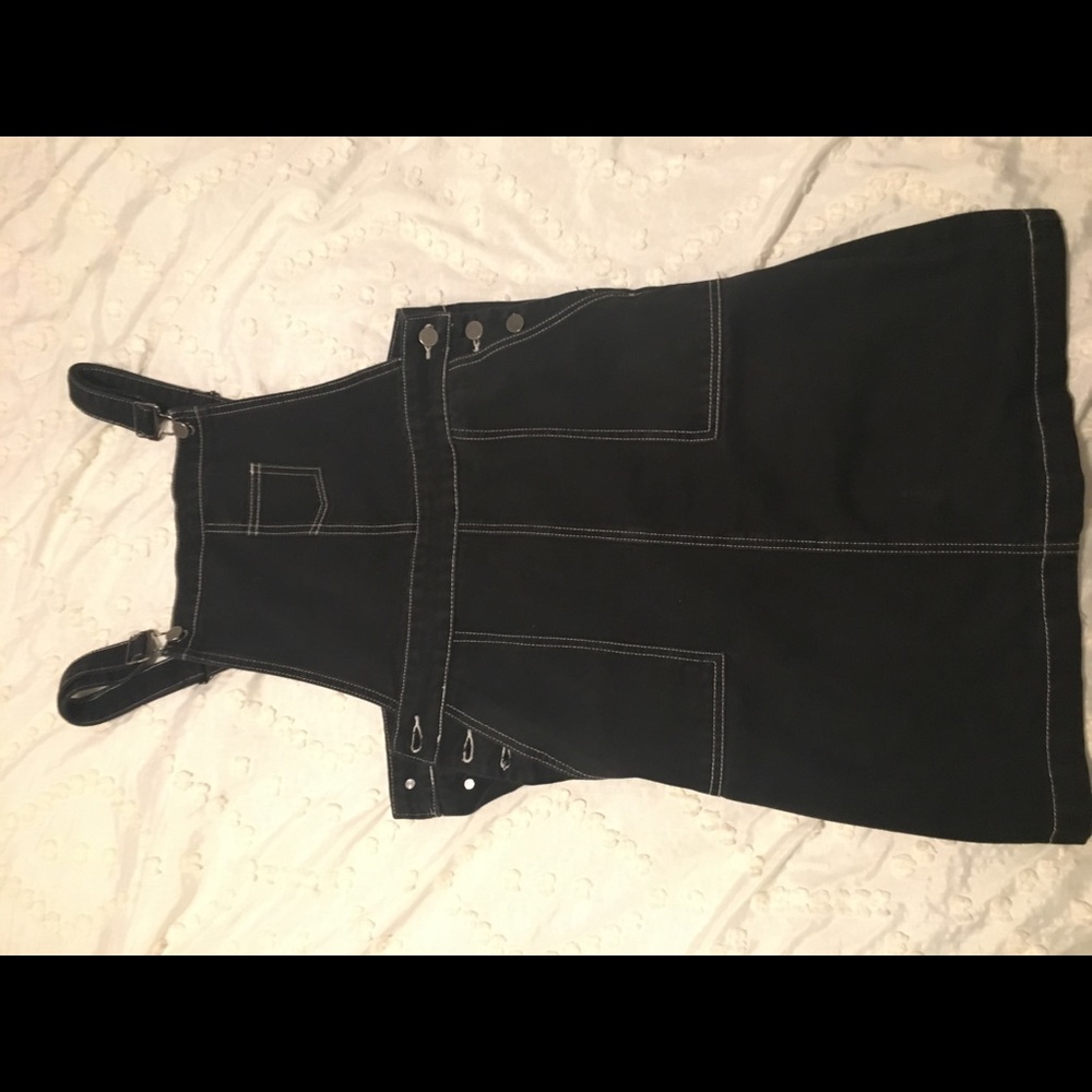 Black jean dress.